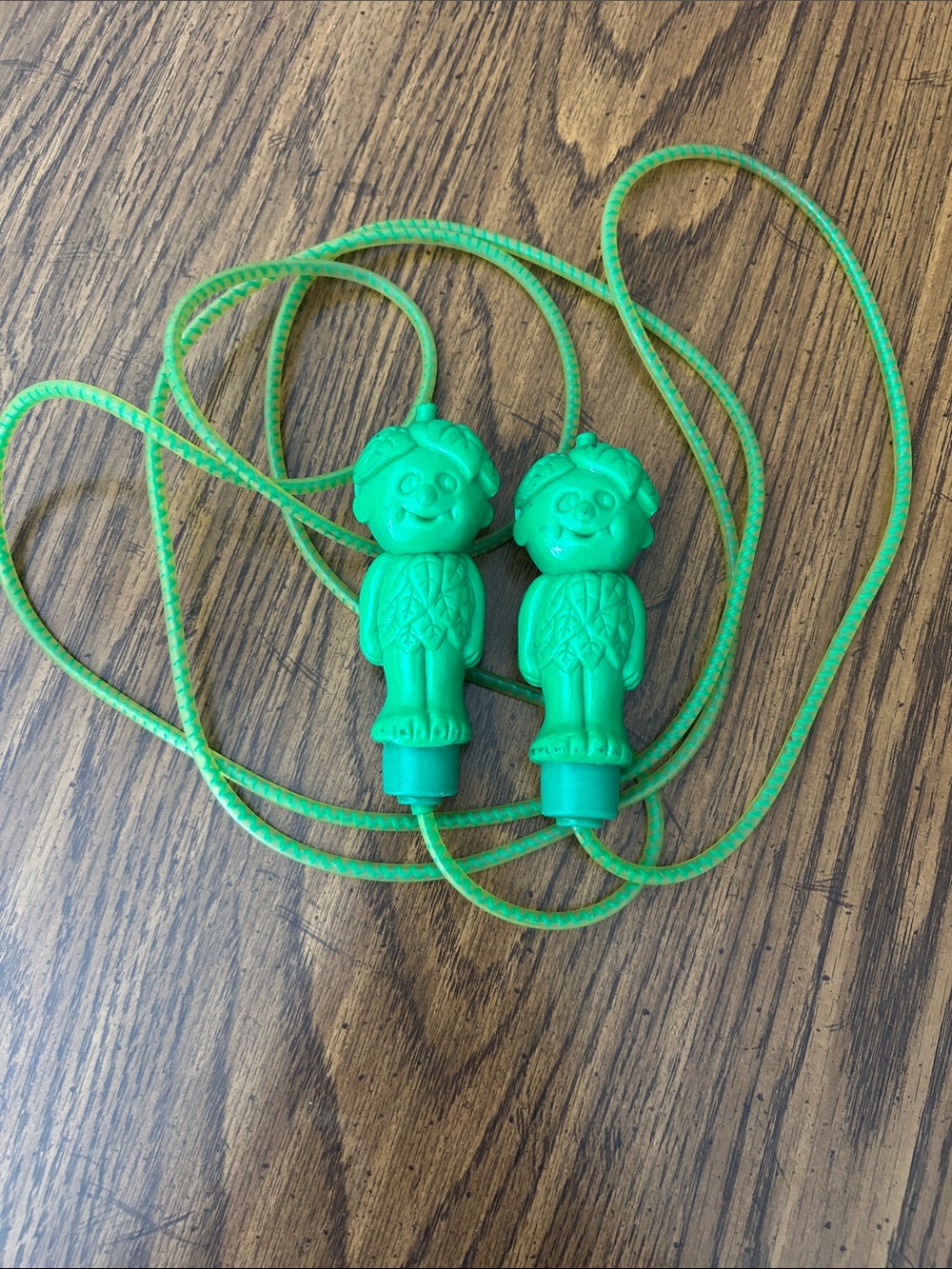 Vintage Jolly Green Giant Jump Rope with Baby Bean Sprout handles